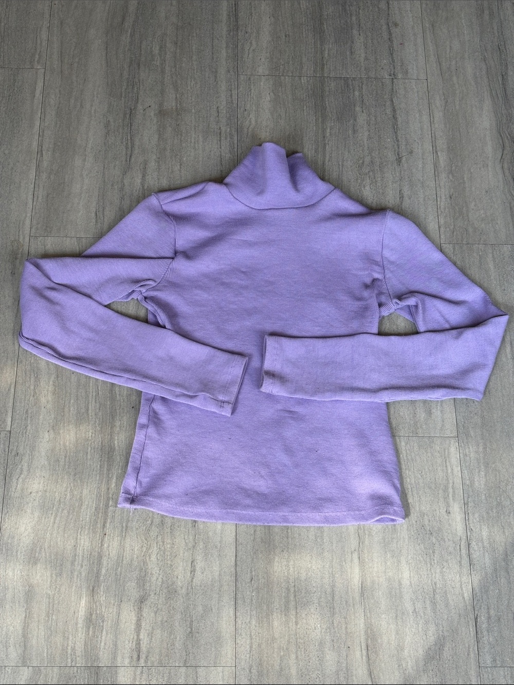 Lavender Turtleneck Women's Sweater